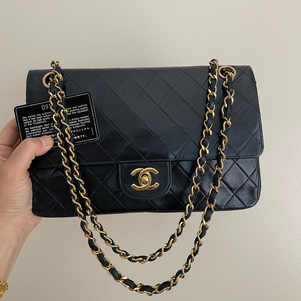 ❌SOLD❌Chanel Medium Black Double Flap with 24K GHW